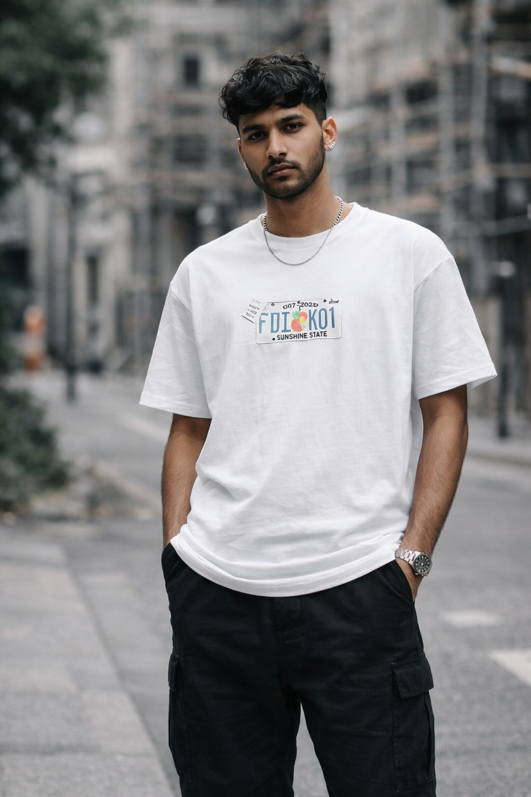 White Coastal Drive Tee